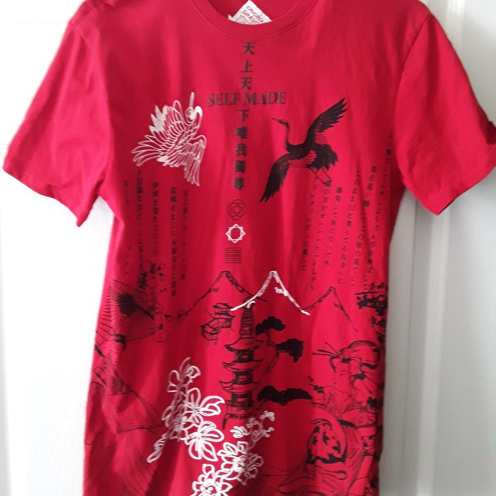 EUC Original Gravity Self Made Asian Graphic Print T-Shirt Size S